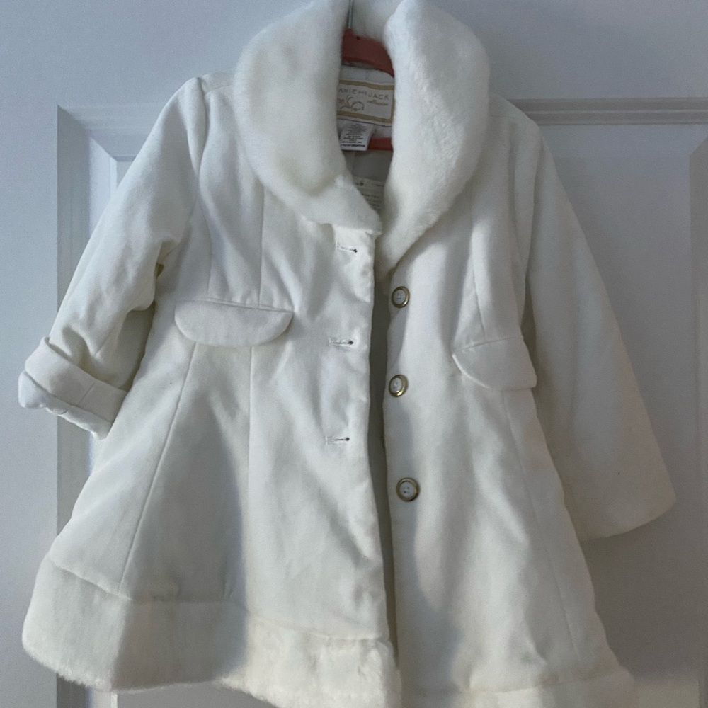 Janie and jack white coat